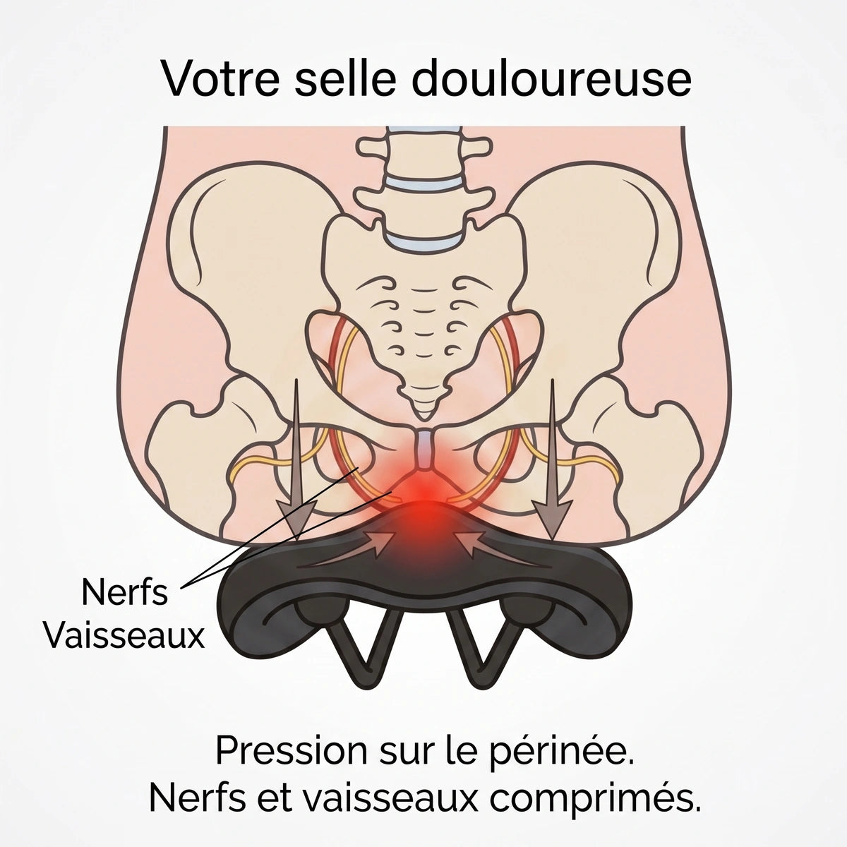 Si vous ne sentez plus rien, c'est que le sang ne passe plus.